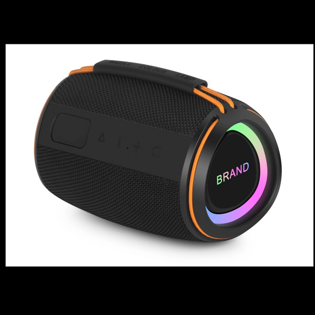 Yumanbei YMB-13 Portable Bluetooth Speaker: Unique design, 66mm full-range speaker with 20W output, diaphragm with glue and laser engraving of two logos, great RGB atmosphere effect