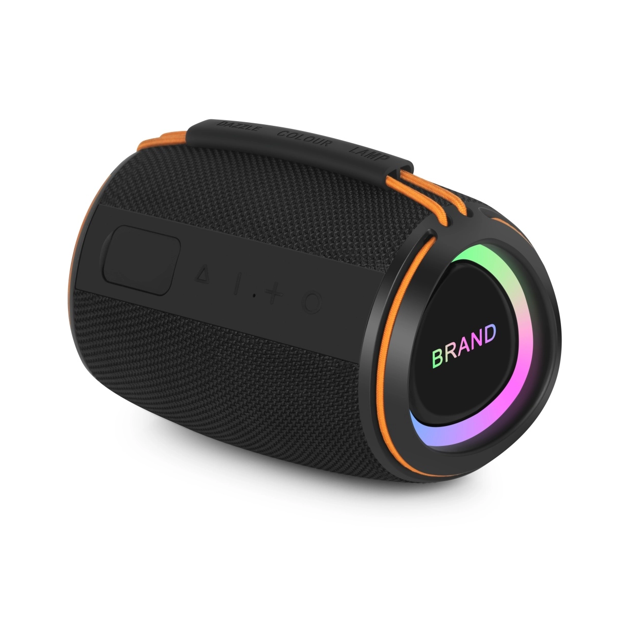 Yumanbei YMB-13 Portable Bluetooth Speaker: Unique design, 66mm full-range speaker with 20W output, diaphragm with glue and laser engraving of two logos, great RGB atmosphere effect