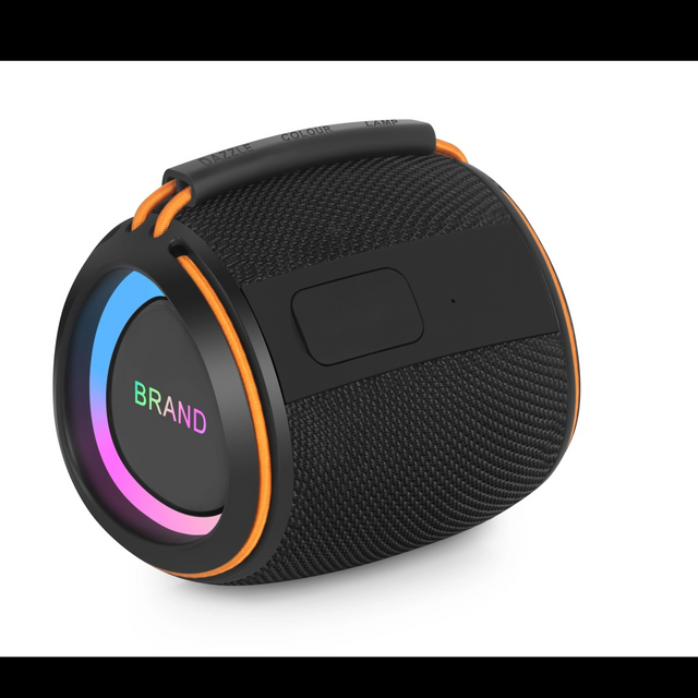 Yumanbei YMB-15 Portable Bluetooth Speaker: Unique appearance, diaphragm with glue and laser-engraved double logos, excellent RGB atmosphere effect