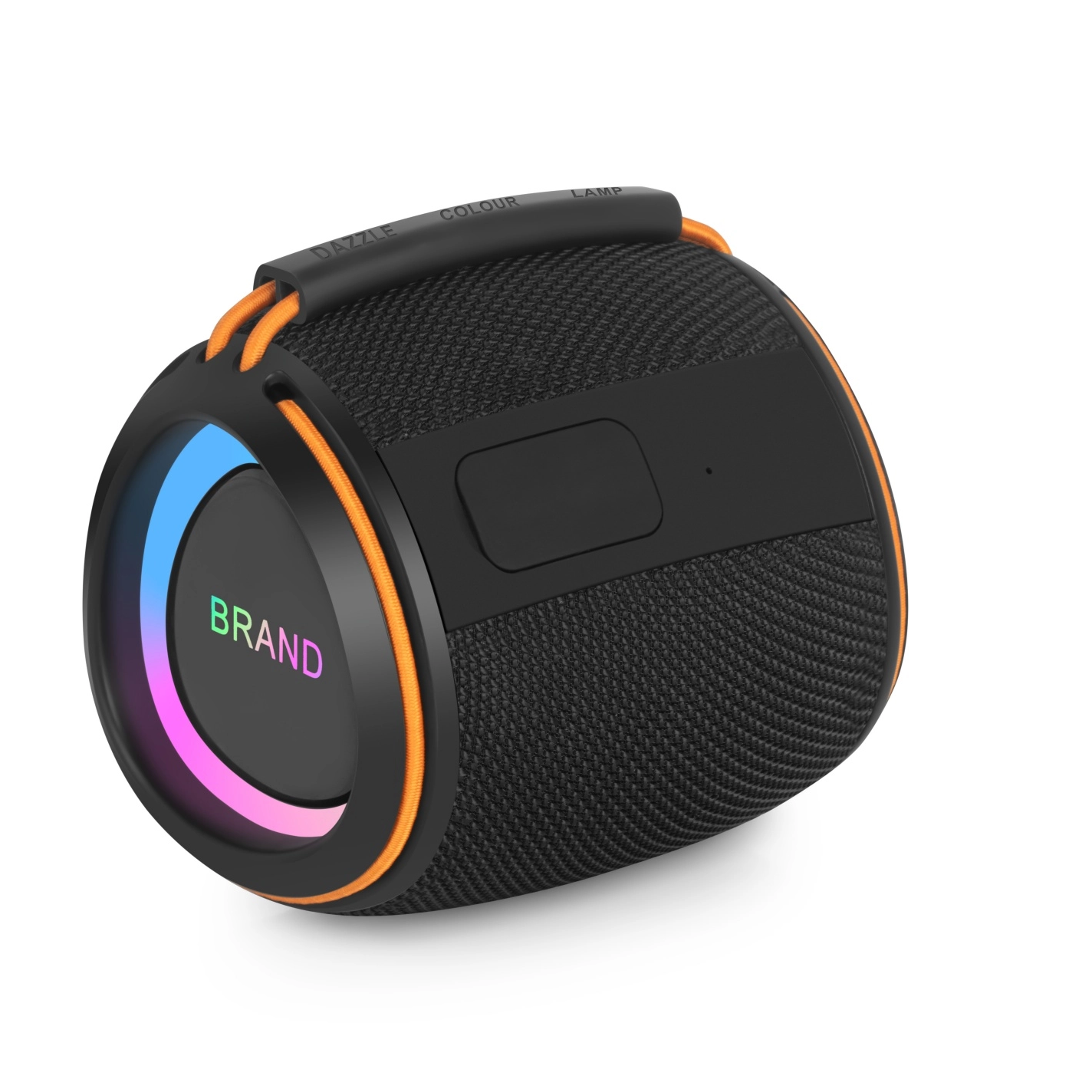 Yumanbei YMB-15 Portable Bluetooth Speaker: Unique appearance, diaphragm with glue and laser-engraved double logos, excellent RGB atmosphere effect
