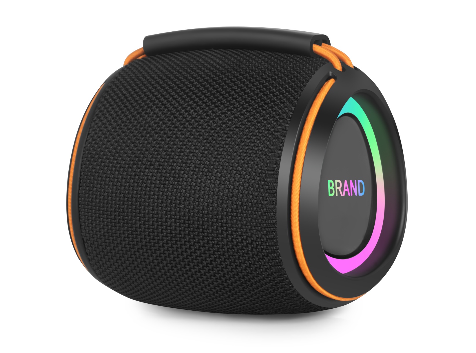 Yumanbei YMB-15 Portable Bluetooth Speaker: Unique appearance, diaphragm with glue and laser-engraved double logos, excellent RGB atmosphere effect